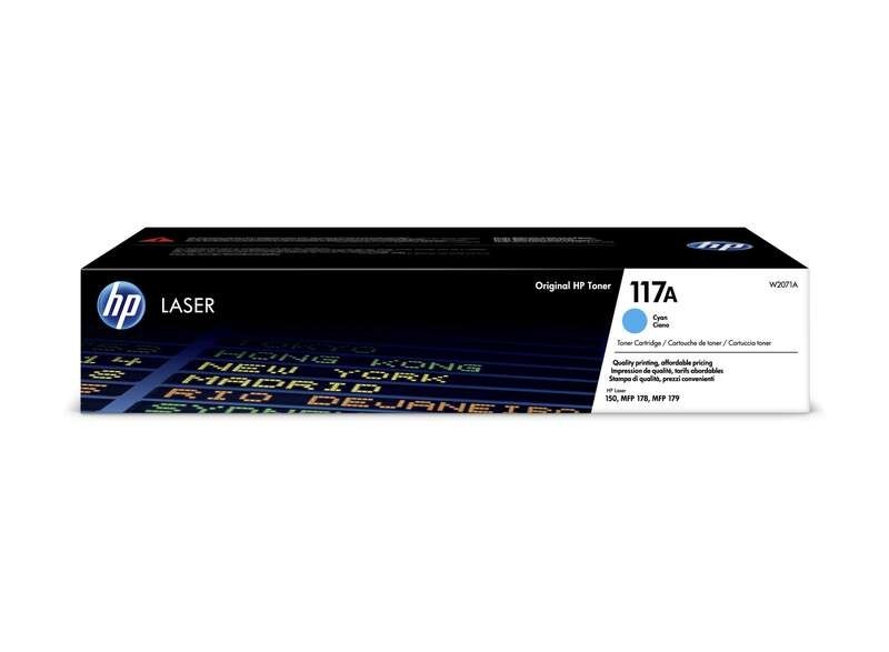 TONER HP W2071A 117A CYAN