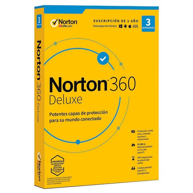NORTON 360 DELUXE 25GB ES 1...